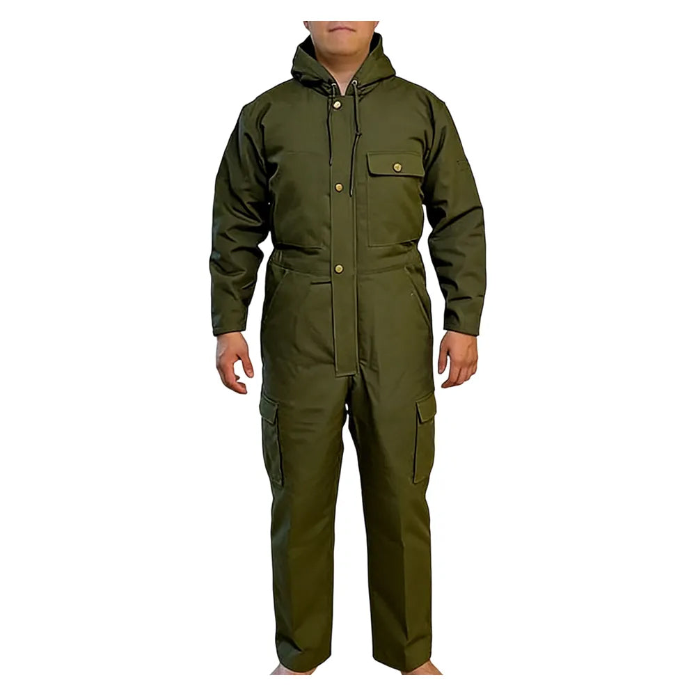 Olive men's insulated coverall