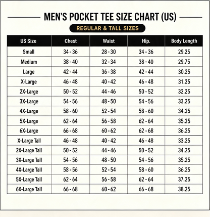 🔥Men's Heavyweight Cotton Pocket T-Shirt – Relaxed Fit Everyday Casual Tee | Big & Tall Available