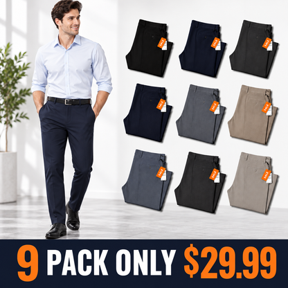 👍🔥Limited-Time Promotion-Stretch Dress Pants No Iron Golf Pants