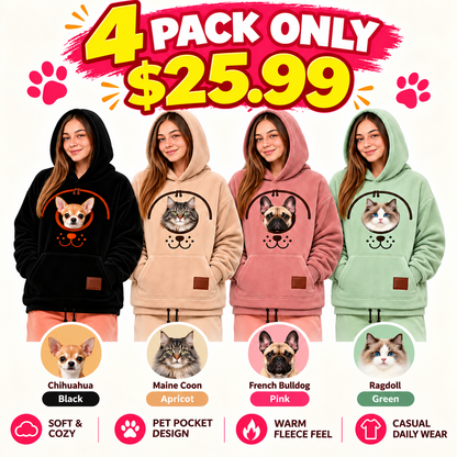 Halloween Sale 💥Pet Carrier Sweatshirt with Front Pocket