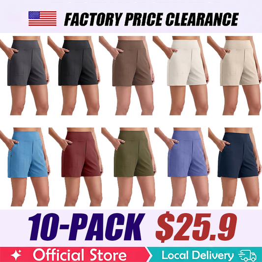 High Waist Breathable Athletic Running Shorts