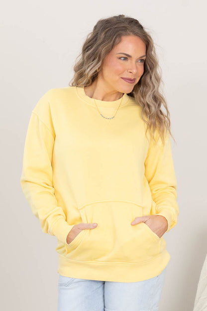 Soft‑Fit Bonfire Round‑Neck Sweatshirt