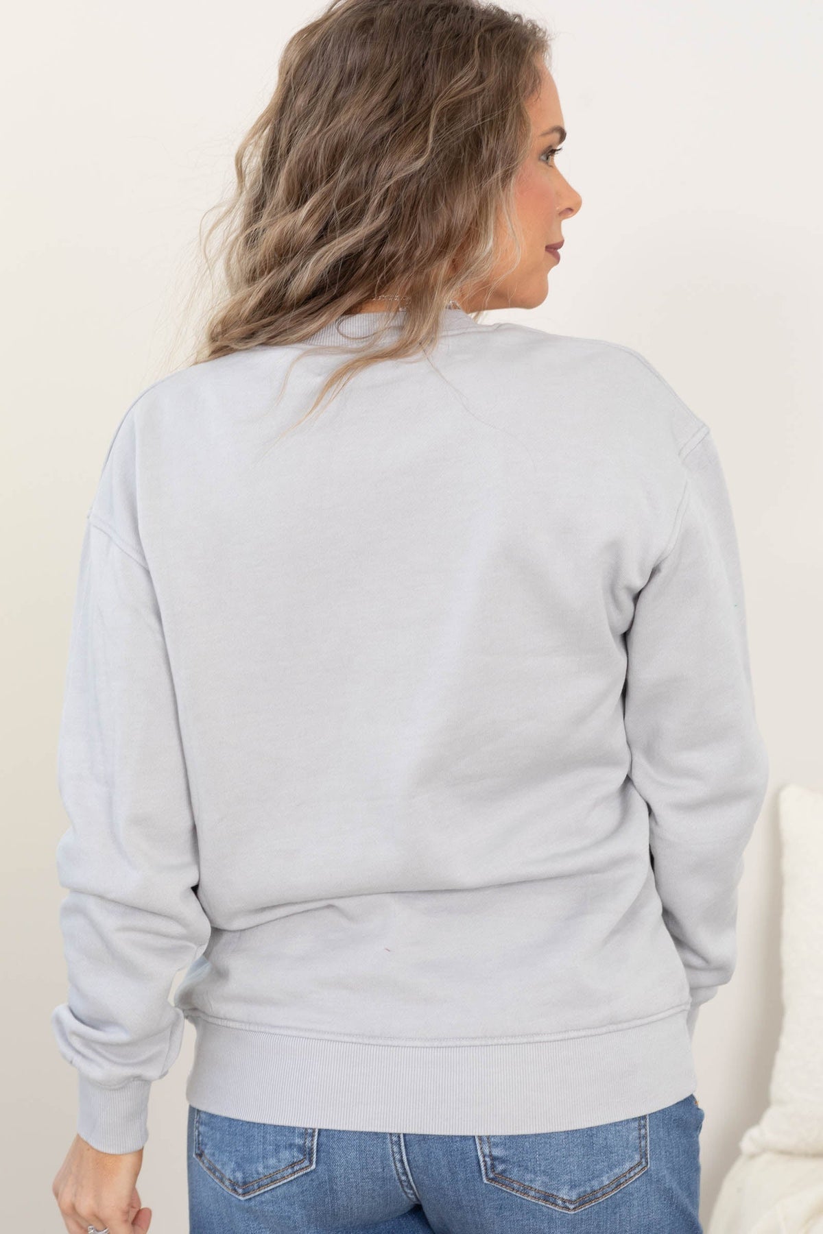Soft‑Fit Bonfire Round‑Neck Sweatshirt