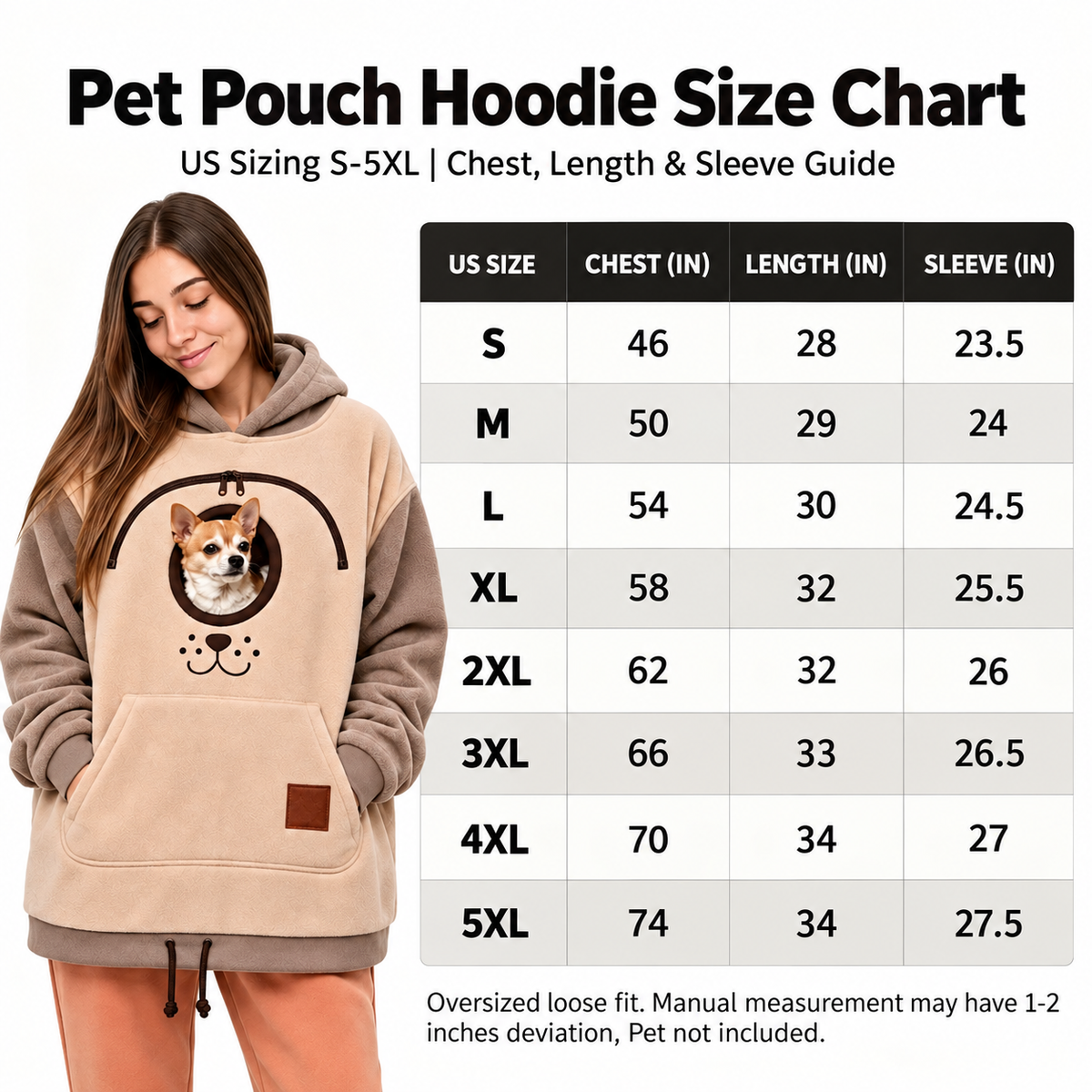 Halloween Sale 💥Pet Carrier Sweatshirt with Front Pocket