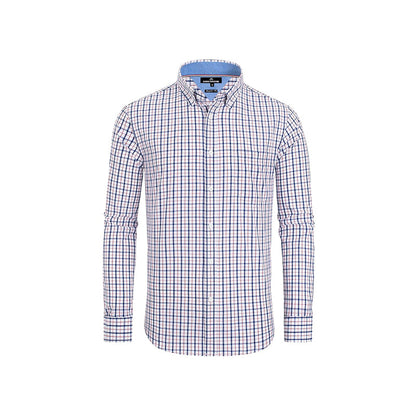 Clearance sale! Men's Plaid Button Down Shirts Cotton Long Sleeve Dress Shirts Regular Fit Gingham Shirts