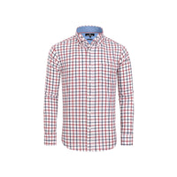 Navy Red, Small Plaid