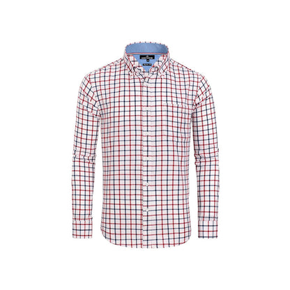 Clearance sale! Men's Plaid Button Down Shirts Cotton Long Sleeve Dress Shirts Regular Fit Gingham Shirts