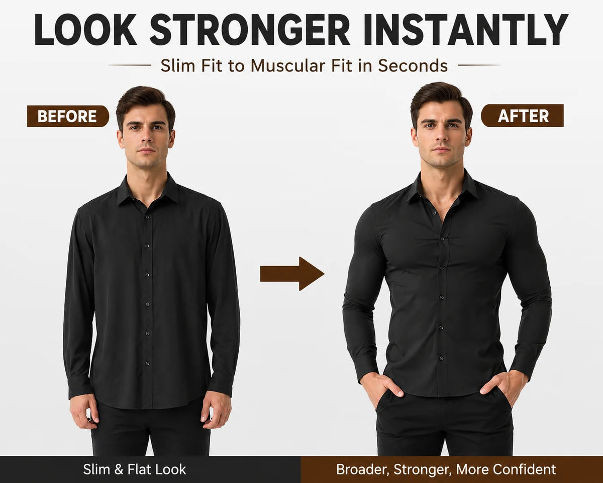 Men's Stain Sheild Business Casual Dress Shirts - Slim Fit