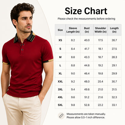 Men’s  Polo Shirt – Breathable Casual Stretch Fit Top