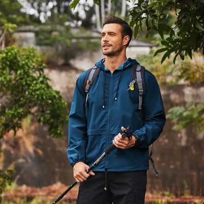 🔥Black Friday Deal｜Men's Packable Jacket Outdoor Waterproof Hooded Lightweight Classic Cycling Raincoat