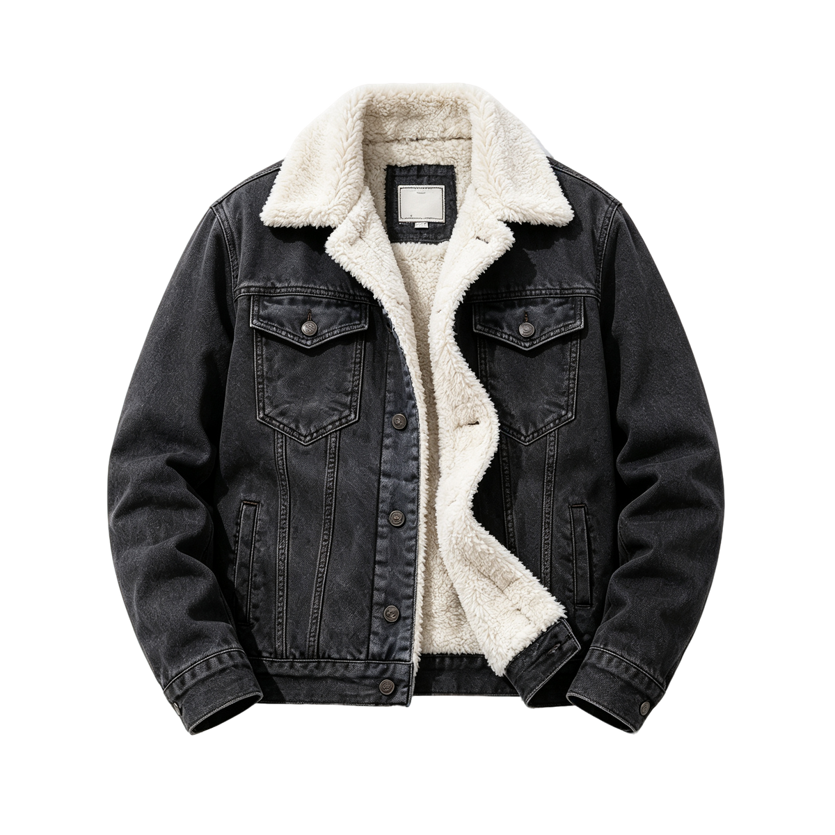 🔥 BESTSELLER | Men's Sherpa-Lined Denim Jacket