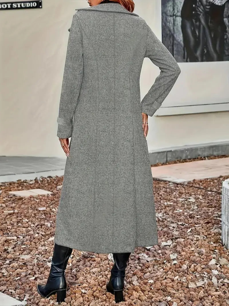 🔥Off-season special offer 🔥Women's Solid Double-Breasted Wool Coat