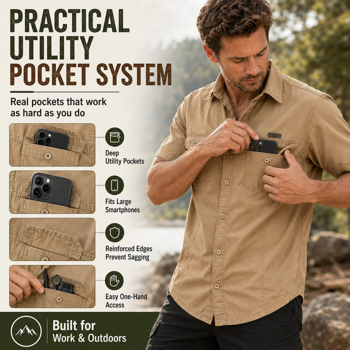 🔥 BEST SELLER | 8 PACK $24.95 | Lightweight Outdoor Shirt
