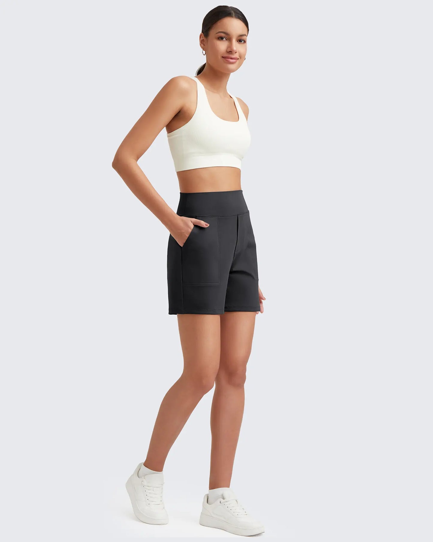 🔥12-PACK Today Only $19.9🔥 Women's Athletic Shorts High Waisted Running