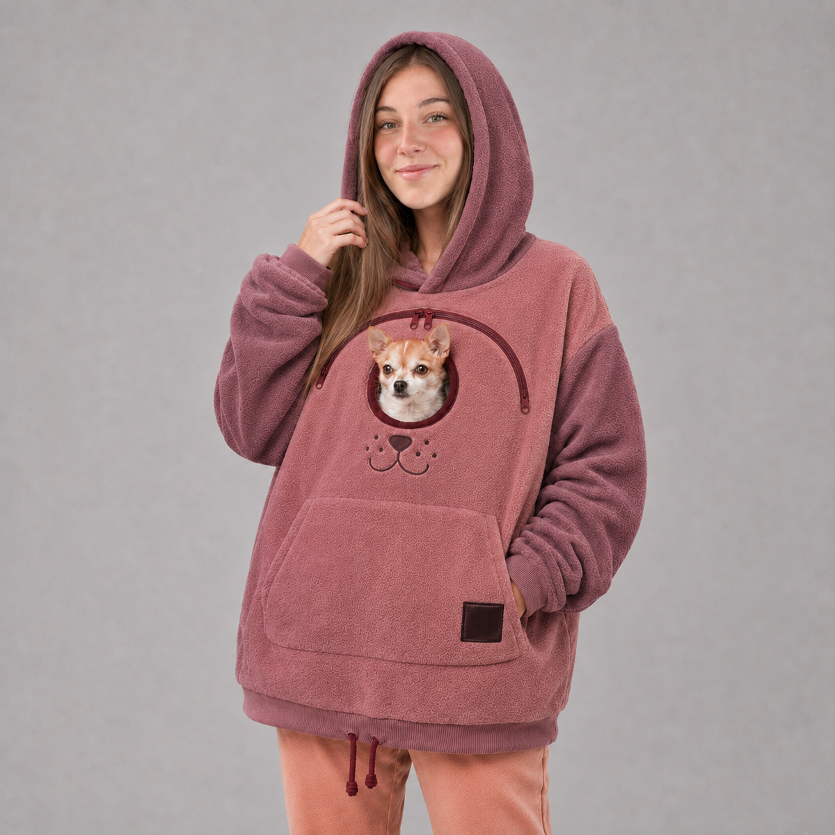Halloween Sale 💥Pet Carrier Sweatshirt with Front Pocket