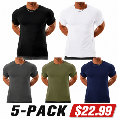 Men's Raglan Sleeve Tee, Athletic Tapered Fit