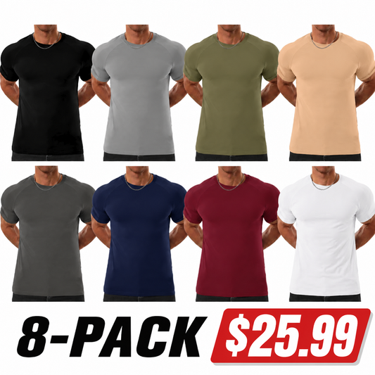 Men's Raglan Sleeve Tee, Athletic Tapered Fit