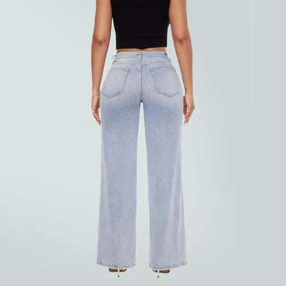 【LAST DAY SALE】Rise Baggy Stretchy Wide Leg Jeans
