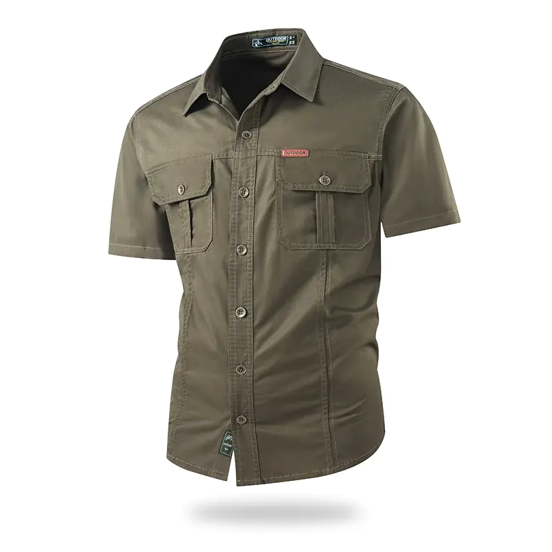 Men's work shirt short sleeve