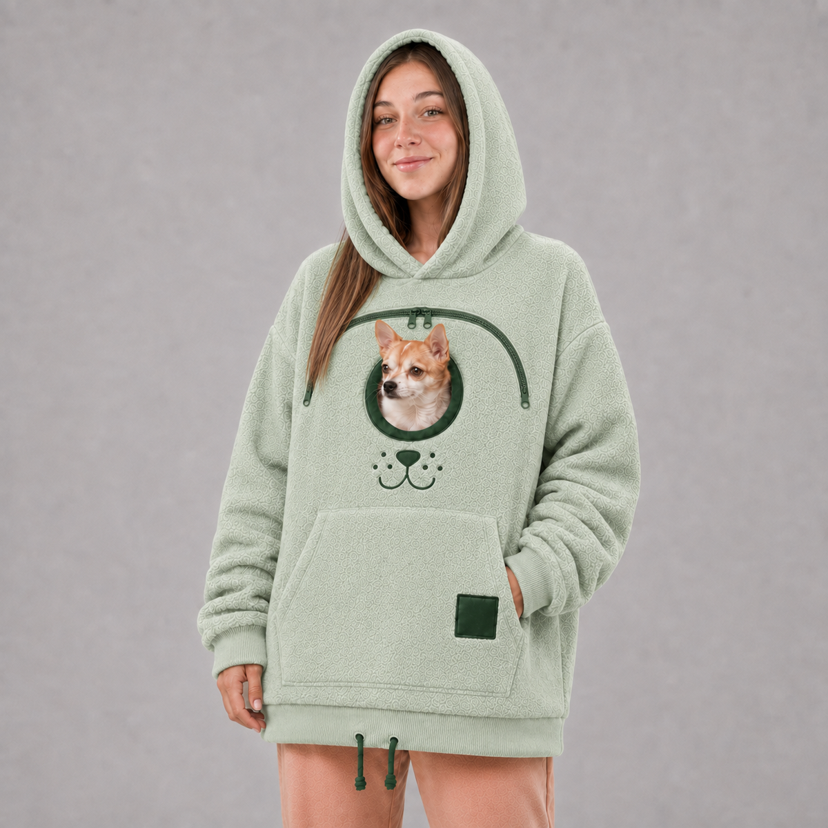 Halloween Sale 💥Pet Carrier Sweatshirt with Front Pocket
