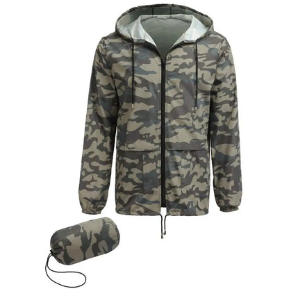 🔥Black Friday Deal｜Men's Packable Jacket Outdoor Waterproof Hooded Lightweight Classic Cycling Raincoat