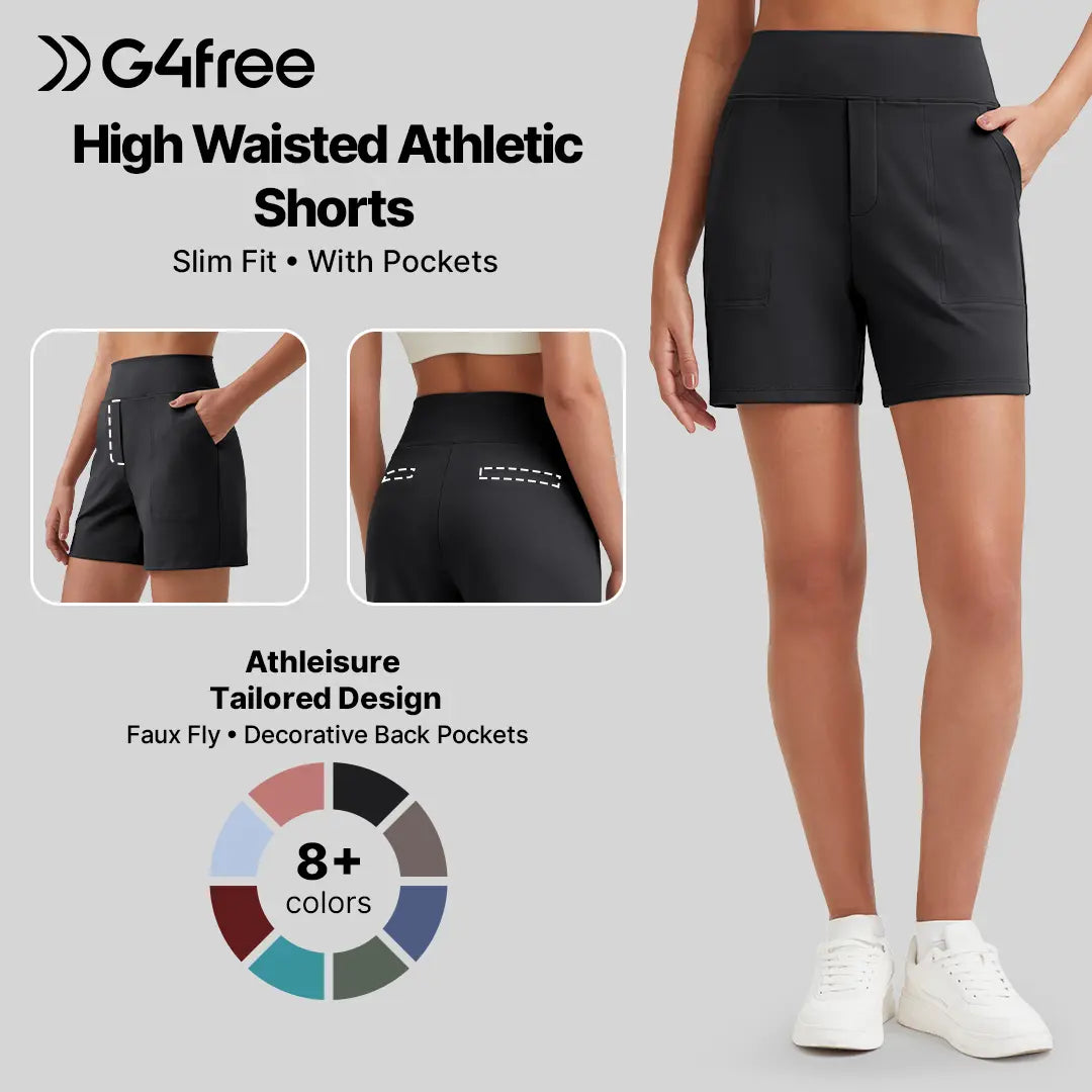 🔥12-PACK Today Only $19.9🔥 Women's Athletic Shorts High Waisted Running