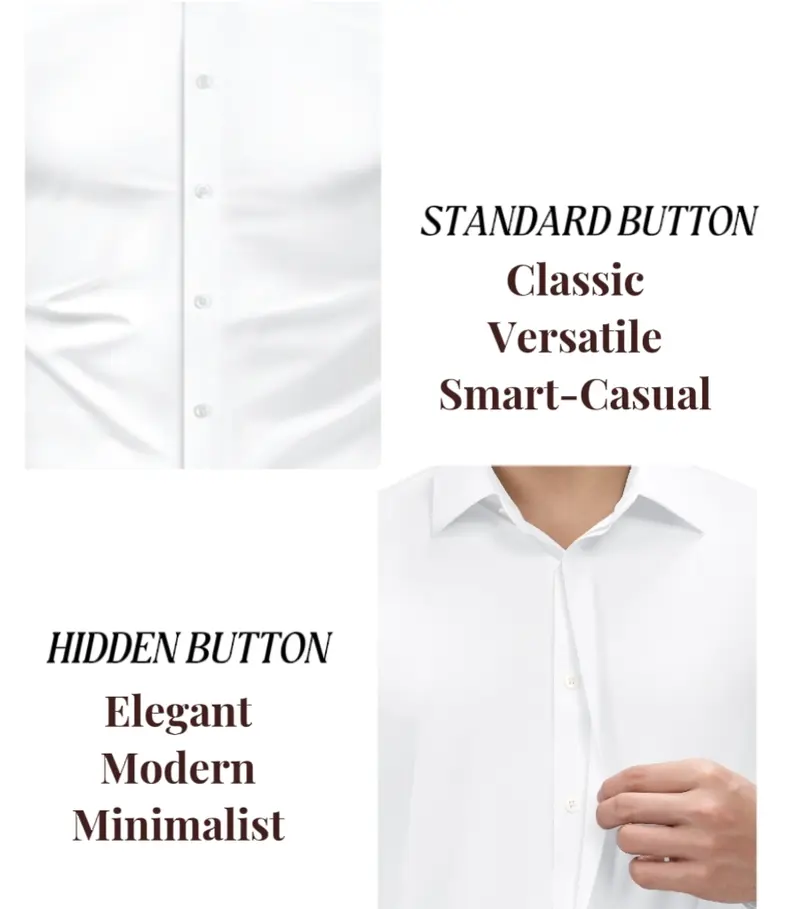 16-Way Stretch Slim Fit Long Sleeve Button Down Business Casual Shirts Wrinkle Free Traveler Shirts
